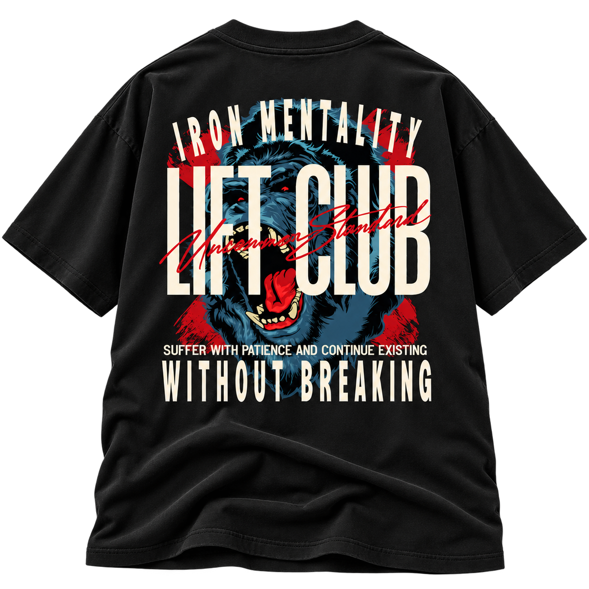 Iron Mentality Lift Club Graphic Boxy Tee