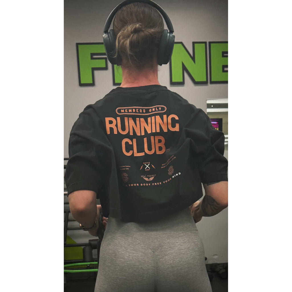 Running Club Graphic Crop Tee