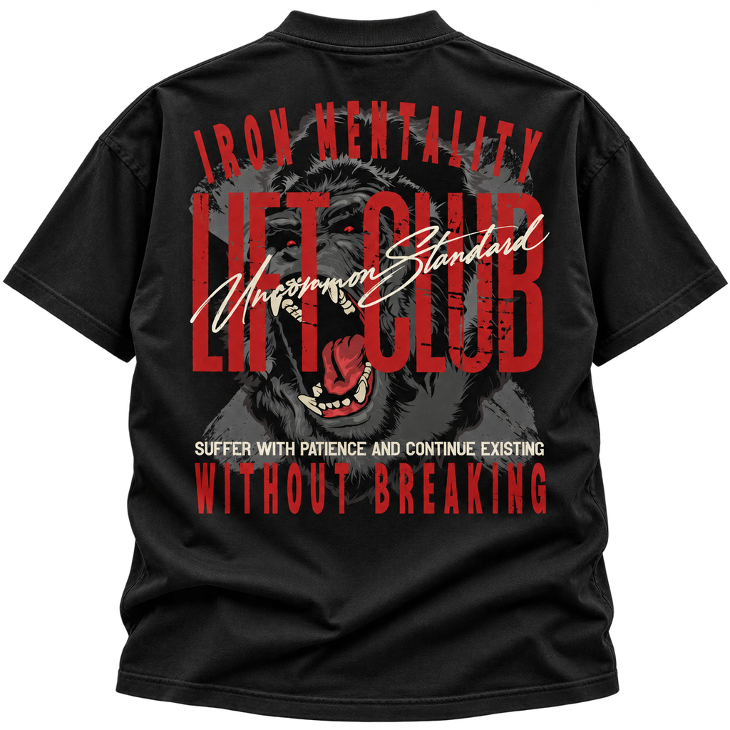 Iron Mentality Lift Club Graphic  Boxy Tee