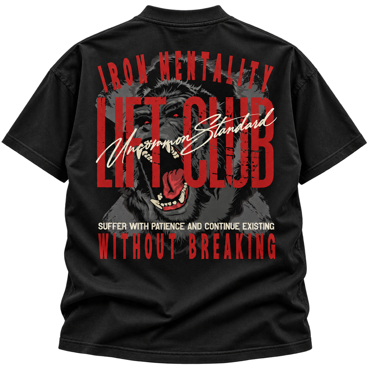 Iron Mentality Lift Club Graphic  Boxy Tee