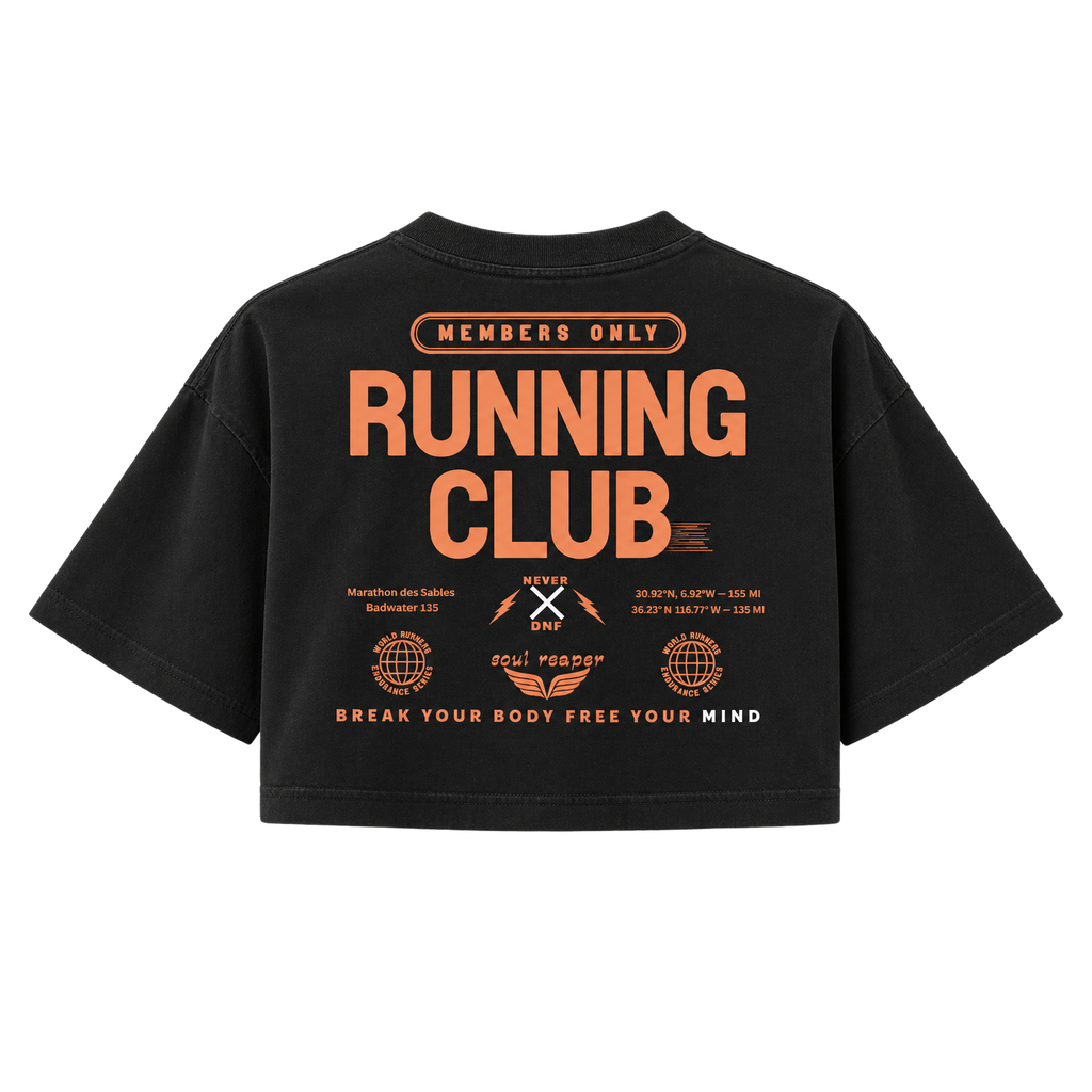 Running Club Graphic Crop Tee